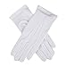 Dents Womens Cotton Gloves - White - Medium