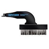 Spyder Steel Bristle Wire Brush Attachment for Reciprocating Saws, Removes Rust and Paint, Cleans Grout Lines