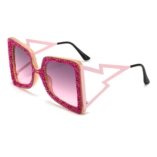 Lunettes de soleil pour femmes pour masquer la fatigue grace aux grands verres de luxe en cristal