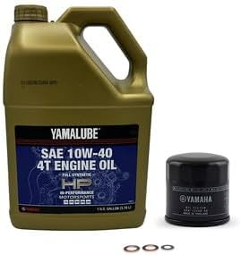 Yamaha Wolverine X2/ X4 850 (2018-2024) all Models High Performance Oil Filter Change Kit Yamaha Part# 5GH-13440-90-00 Supercedes Part# 5GH-13440-80-00 and 1 Gallon High Performance LUB-10W40-FS-12