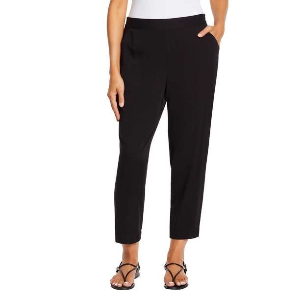 Jessica Simpson Womens Printed Pull-on Pants,Black,Small