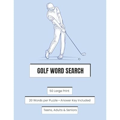 Golf Word Search Puzzle Book