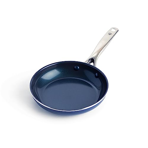 Comparison: Best Egg Cooking Pan 5 Blue Diamond 8" Nonstick Frying Pan Skillet, Diamond Infused PFAS & PTFE-Free Ceramic Pot, Dishwasher & Oven Safe, Stay Cool Handle, Durable Non Toxic Metal Utensil Safe, Egg & Omelet Pan, Blue