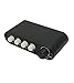TENEALAY 4-Way 3.5mm Stereo Audio Switch Input Signal Source Switcher Selector Splitter Box with line Volume Controller (4 in 1 Out / 1 in 4 Out) -MC41