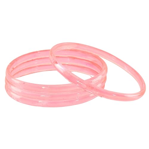Image of STYOLLO Viral Jelly Plain Transparent Glass Kada Set For Women & Girls | Kanch Kada For Girls | Daily Ethnic Traditional Jewelry | Glossy Classic Fashion Kangan For Wedding, Festive & Parties - Set Of 4