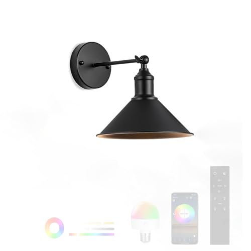 Apliques de Pared RGB Lámparas de Pared Regulable Inteligente para Pasillo y Escaleras