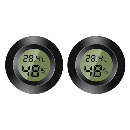 Thermometer Innen,Thermometer Digital Mini Hygrometer Thermometer Digitaler LCD-Monitor Innen Außen Feuchtemessgerät für Luftbefeuchter Keller...