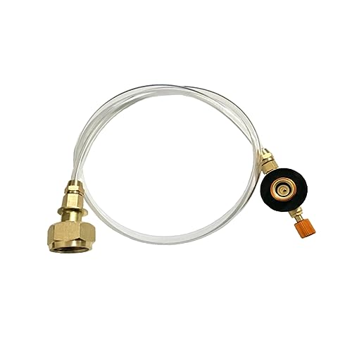 BRIGHTFUFU Gas Tank Inflation Valve Stove Inflation Adapter for Gas Refill Flat Gas Tank Conversion for Camping