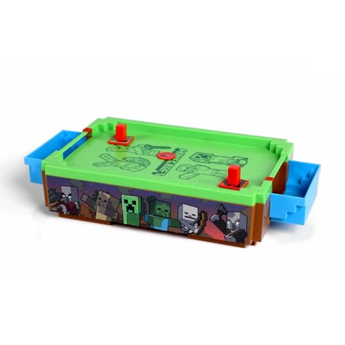 Minecraft: Mini Arcade Air Hockey - Overworld - 14" Motorized Tabletop Game, Iconic Sounds, Customizable Pushers, Licensed, Adults- Kids 3+, 2 Players by Menkind - Image 6