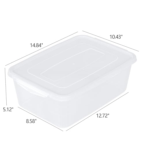 Boite de rangement plastique transparente pour optimiser les placards profonds - 5
