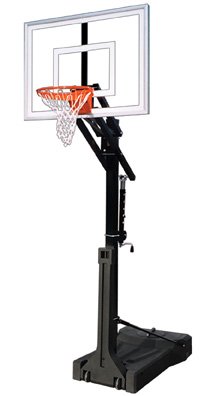 OmniJam III Steel-Acrylic-HDPE Portable Basketball System Black