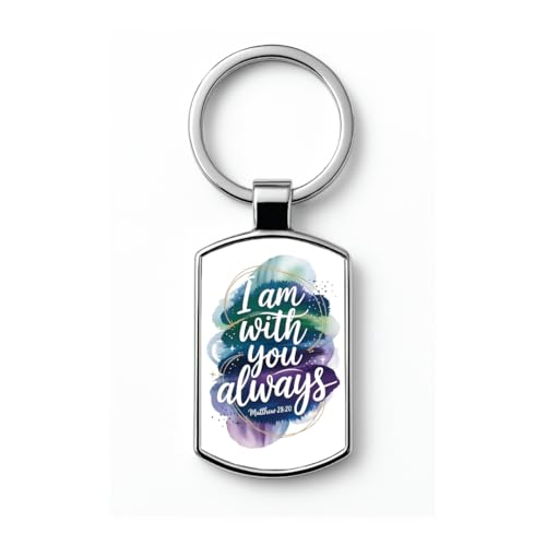 Image of Stylish Metal Keychains with Permanent Glossy Print - Inspirational Quotes & Spiritual Designs - Perfect Key chains for loved ones, Personal Use, Gifts & Return Gifts