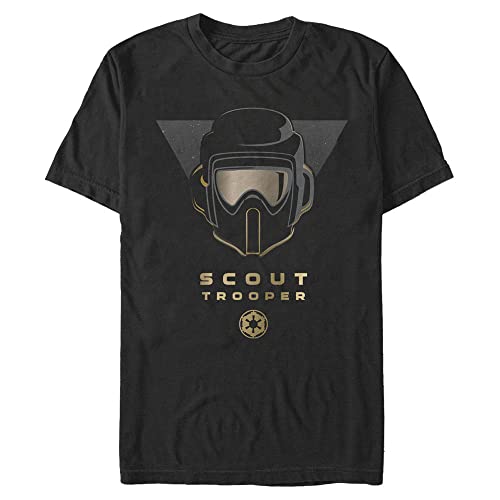 Star Wars Space Gold T-Shirt Homme Coton Col Rond Manches Courtes