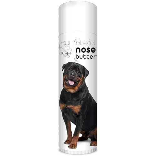 Image of The Blissful Dog Rottweiler Nose Butter for Dry, Cracked Skin, Lick-Safe Dog Nose Balm with Moisturizing Shea Butter, Almond, Olive, and Essential Oils, Pet Supplies, Uncented, 0.50 oz.