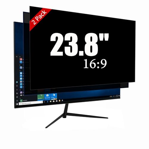 Ceydebne 23.8 Inch Privacy Screen for Monitor with 16:9 Widescreen Monitor Blue Light Screen Protector - Anti-Glare - Anti-Scratch Protector Film for Data Confidentiality Privacy Shield [2 Pack]