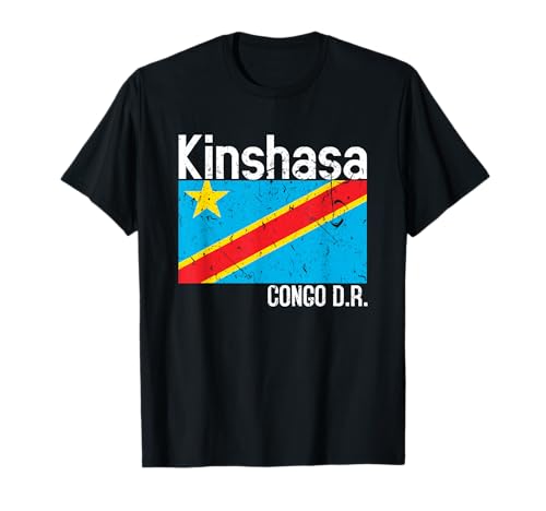 Kinshasa Congo D.R. Flag Democratic Republic of the Congo T-Shirt