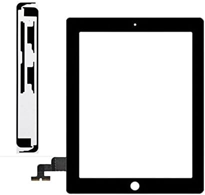 Black Touch Screen Digitizer + Adhesive for iPad 2 2nd Generation A1395 A1396