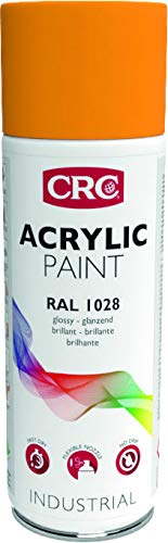 RC2 Corporation 33269-AA CRC 33269-AA-ACRYLIC Paint. Pintura Acrílica Alto Brico. Secado rápido. RAL 1028 Amarillo Melone, transparent, 400 ml Cover