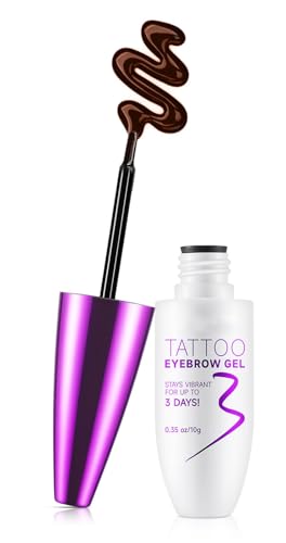 Lápiz de cejas para tatuajes, fácil de retirar, resistente al agua y a las manchas, hace que las cejas tengan más volumen y sean más tridimensionales, apto para todo tipo de pieles (02 marrón claro)