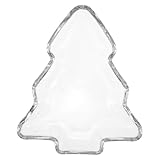 Utilisation polyvalente : ce plateau décoratif convient à différents espaces tels que le salon, la salle à manger ou la cuisine. il permet de présenter et de servir une variété de gourmandises, comme une assiette à fruits en cristal ou un plat à sauce de noël