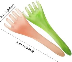 Miniatura 4 de Masajeador de cuero cabelludo, herramienta de masaje de cabeza y cuerpo, material de resina, portátil, alivio del estrés, técnica de raspado