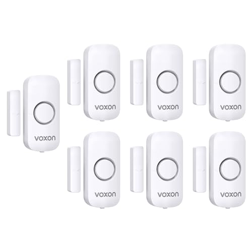 VOXON Türalarm Fensteralarm, Einbruchschutz Türalarmsensor, 2-in-1-Alarm und Türklingel,, Drahtlose Home Security Alarmanlage für Haus, Hotel, Schwimmbad, Garage(7er-Pack) VOXON Türalarm Fensteralarm, Einbruchschutz Türalarmsensor, 2-in-1-Alarm und Türklingel,, Drahtlose Home Security Alarmanlage für Haus, Hotel, Schwimmbad, Garage(7er-Pack)