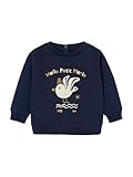 Manches longues VERTBAUDET Sweat-Shirt Motif Animal bébé Marine 6M(67CM)