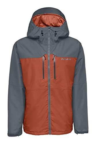 Flylow Giacca Roswell da uomo in materiale sintetico isolato impermeabile da sci e snowboard, Arame/Rustico, Medium