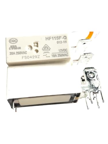 Relais 12 V HF115F-Q 012-1H 20 A à 4 broches pour circuits imprimés
