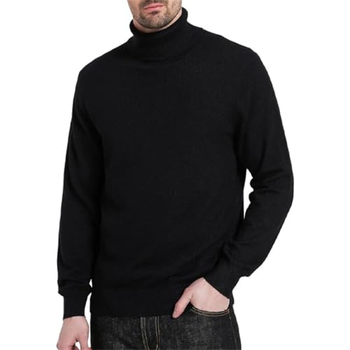 Men's Slim Fit Ribbed Turtleneck Knit Sweater Vintage Style Warm Long Sleeve Pullover3