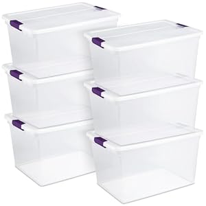 Sterilite 6-Pack 66 Qt Storage Bins – ClearView Organization