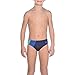 Produktbild arena Jungen Slip Badehose Diagonal Stripe, navy-Royal-Golf green, 152