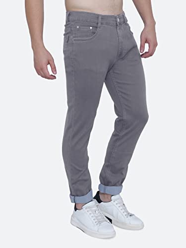 Image of Strechable Denim Regular Fit Mid Waist Light Weight Soft Feel Stretchable Denim Jeans Pant for Men