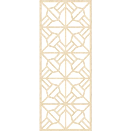 Image of 27 3 /8 inchW x 69 3 /8 inchH x 1 /4 inchT Auburn Decorative Fretwork Wood Wall Panels, Birch