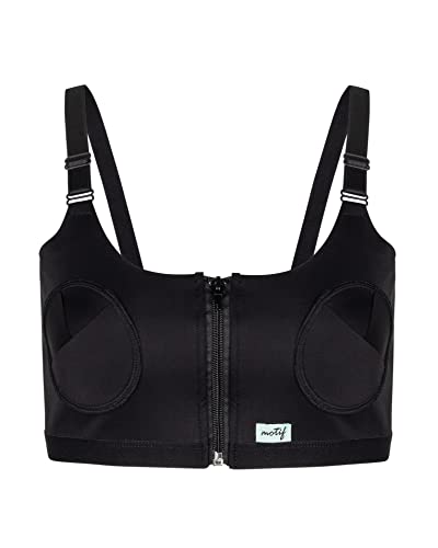 Image of Motif Medical - Hands-Free Pumping Bra - Works with Luna, Duo, Twist, and More - Black - New Sizing - Size L-Plus