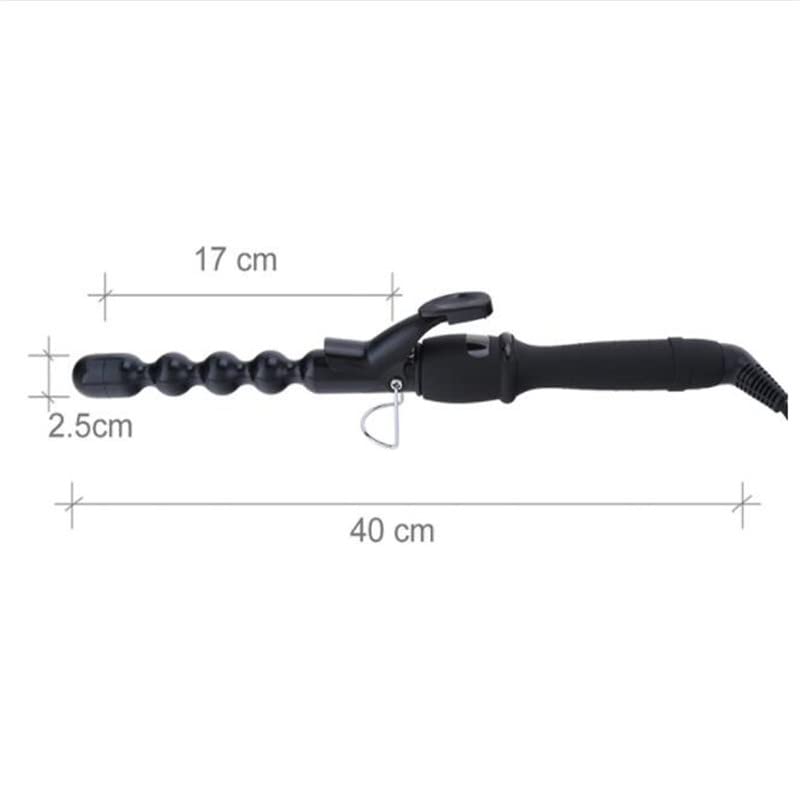 Image of Bubble Curling Iron Ceramic Hair Curler Curling Wand Beach Wavy Curler | 1 inch bubble hair waver ceramic curling curler for long hair dual voltage