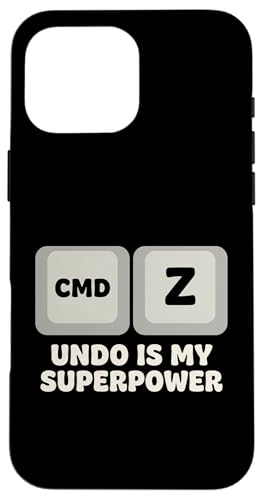 Cmd Z Undo Is My Superpower �f�W�^���C���X�g���[�^�[�N���G�C�^�[ �X�}�z�P�[�X iPhone 16 Pro Max �p