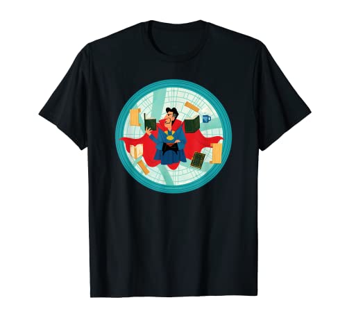 Marvel Spider-Man: No Way Home Doctor Strange Cartoon T-Shirt