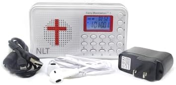 Daily Meditation NLT Audio Bible Player – New Living Translation Electronic Talking Bible with Charger and Earphone, Portable to Listen at Anywhere Anytime Daily Meditation NLT Audio Bible Player – New Living Translation Electronic Talking Bible with Charger and Earphone, Portable to Listen at Anywhere Anytime