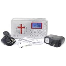 Daily Meditation NLT Audio Bible Player - New Living Translation Electronic Talking Bible with Charger and Earphone, Portable to Listen at Anywhere Anytime