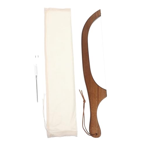 Ciieeo 1Set Wooden Bread Slicer Ergonomic Design Bread Cutter for Sourdough Homemade Bread Kitchen Tool with Comfortable Handle for Bakers and Bakery Supplies