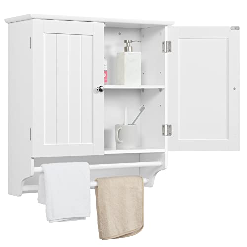 Alta qualità: il nostro mobile da bagno è realizzato in legno MDF e hardware in metallo resistente, che garantisce un uso a lungo termine; la superficie laccata di alta qualità è liscia al tatto ed è facile da pulire; la struttura solida supporta fino a 30 kg.