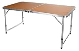 HERSIG - Mesa Plegable Rectangular | Mesa Auxiliar Plegable Multiusos - 120 x 60 x 55 cm