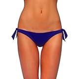 EONAR Women's Swimwear Bottoms Low Waist Cheeky Bikinis Thong Side Tie Brazilian Swimsuit Bottom