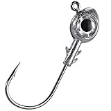 Dr.Fish 10 Pack Fishing Eyes Jigs 3D Eyes Trout Heads Bass Hook Saltwater Swimbait Jig Heads Freshwater Walleye Striper Walleye Striper 3/8oz