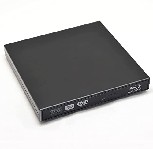 External Blu Ray Dvd Drive Usb 2.0 Ultra-Slim Cd/Dvd-Rom Cd/Dvd-Rw Burner Player Rewriter For All Laptop/Notebook/Desktop With Windows 7/8/10/Xp Mac Os(Black) #TOP5
