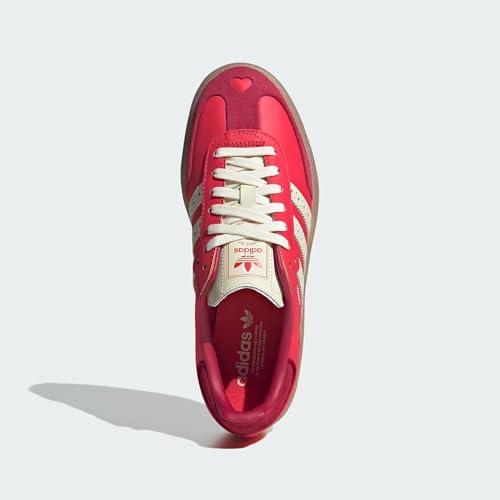Image of adidas Sambae Womens Sneakers, Bright Red /Cream White /Team Victory Red, Size 6.5