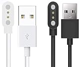 Compatible with Joautrial Smart Watch Charger, Lamshaw Magnetic Replacement Charger Compatible with Joautrial G8 Smart Watch-1.39 Inches (White+Black)