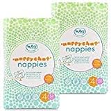 Mum & You Nappychat Eco-Friendly Diapers - Size 4,116 Count (2 pk of 58 ct) for 18-30 lbs. Made Using Biodegradable Wood Pulp. Hypoallergenic, Dermatologically Tested and Free from Lotion and Perfume