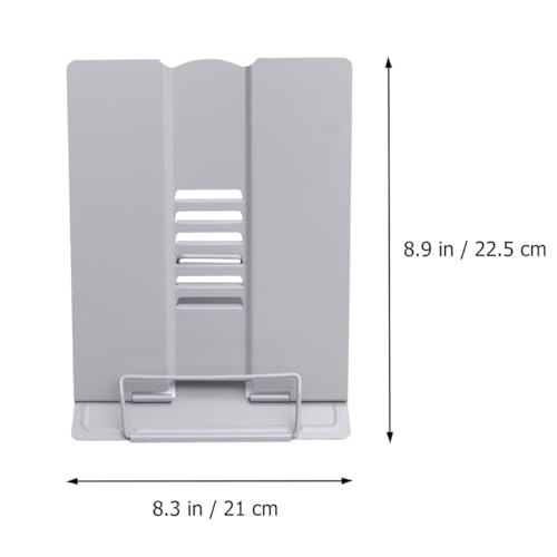 Support de lecture ajustable multifonctionnel en métal stable pour tablette - 2